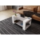 Stolik kawowy ST16 BB Beton/Biały ława z półką loft